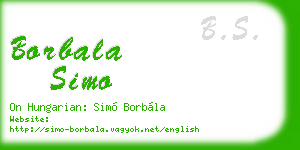 borbala simo business card